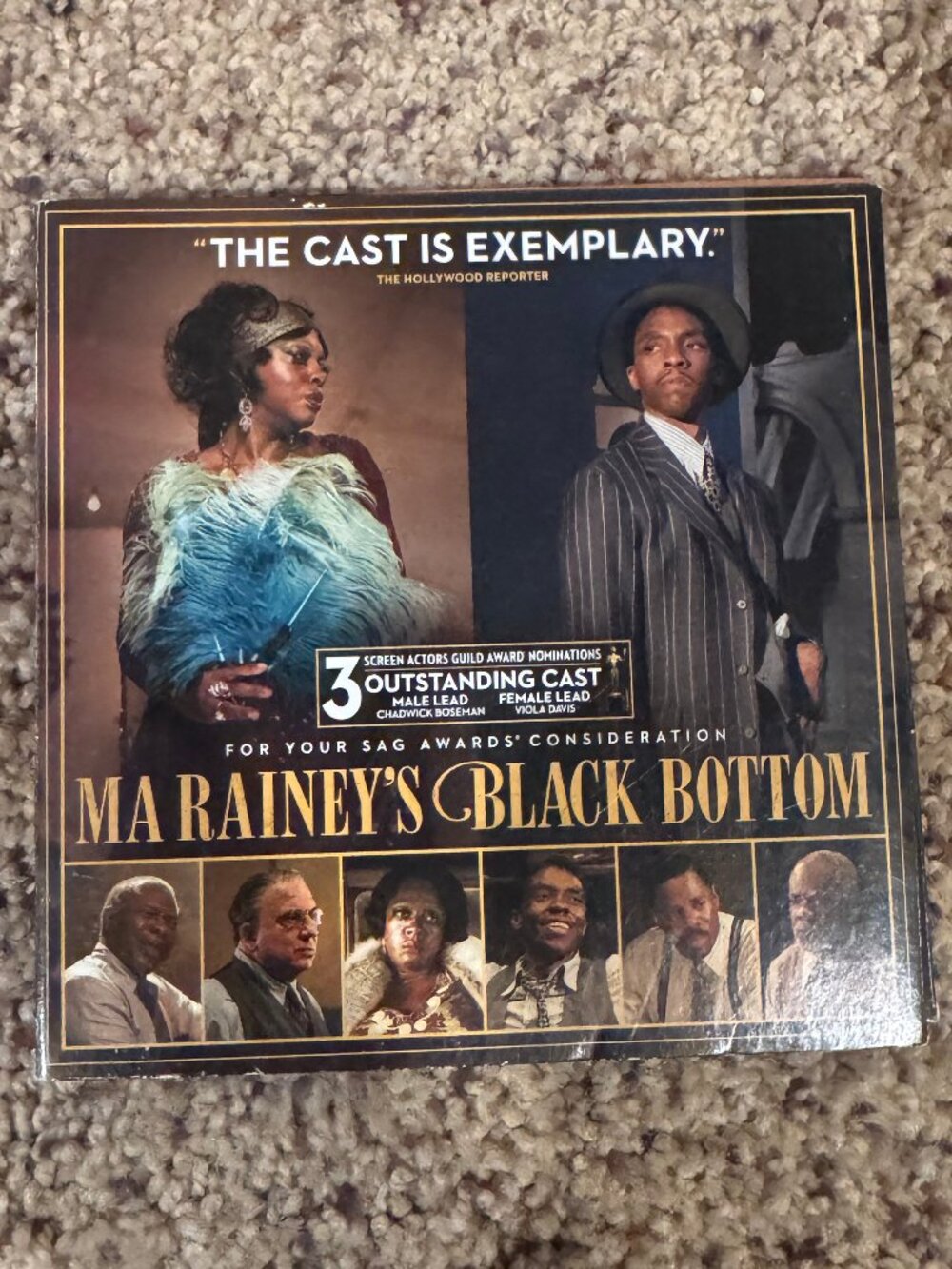 RARE FYC Screener – Ma Rainey’s Black Bottom DVD Netflix Awards Chadwick Boseman